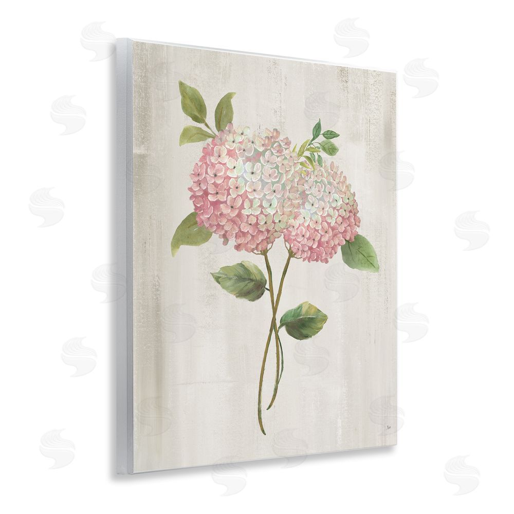 Nan Vintage Pink Hydrangea Wooden Wall Plaque Art Print