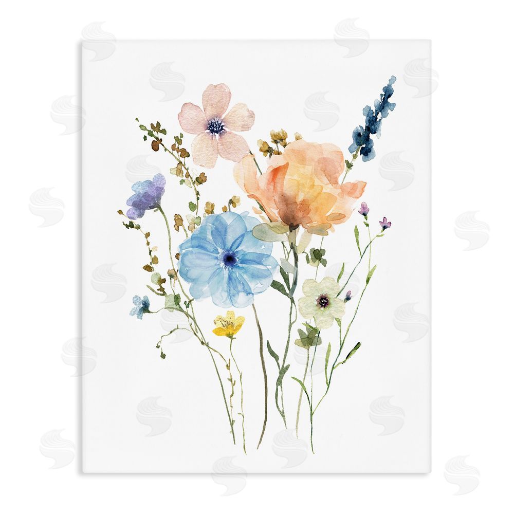 Livi Finn Wildflower Sprig Bundle Stretched Canvas Wall Art Print