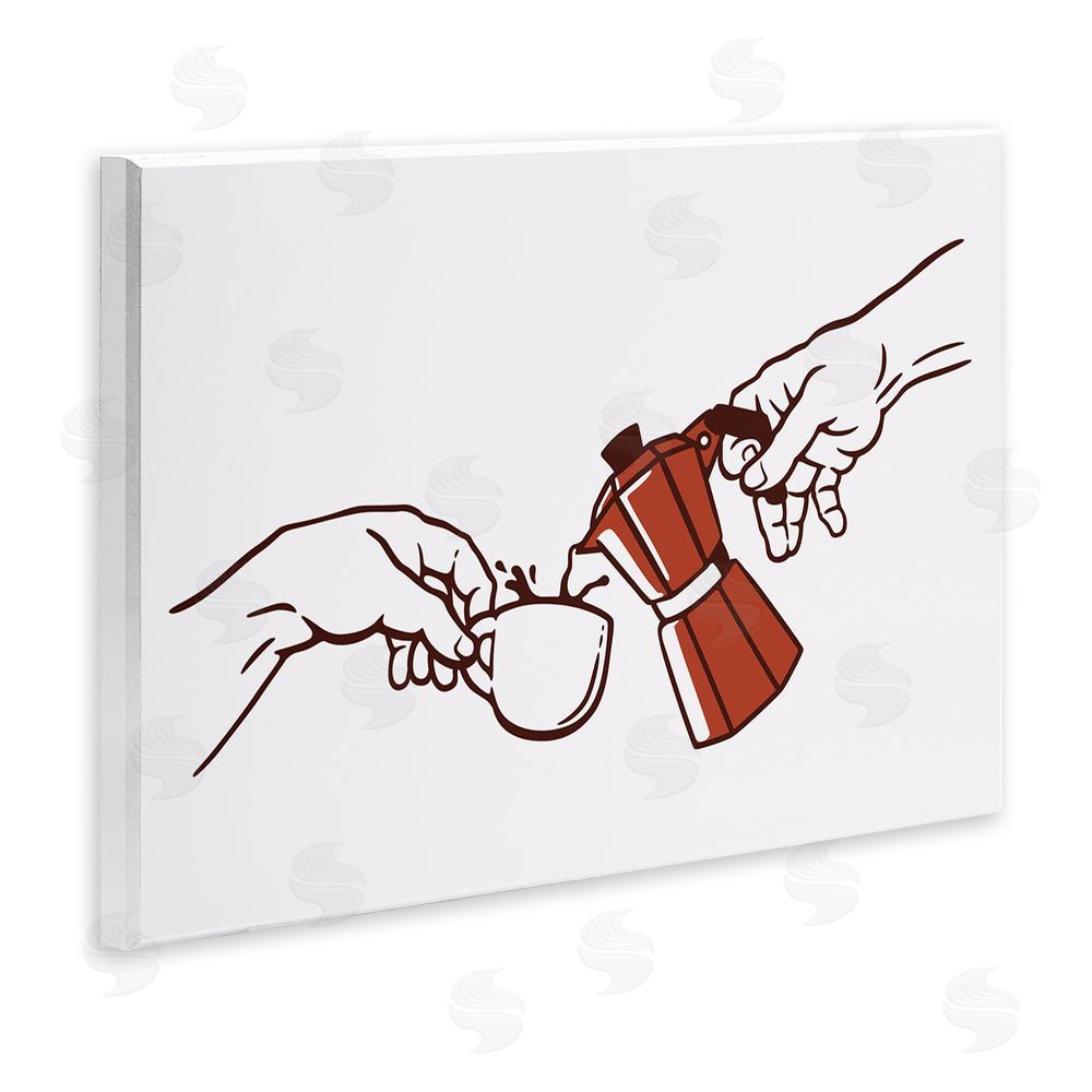 Tobe Fonseca Creation Of Coffee Classic Parody Wall Plaque Art Print