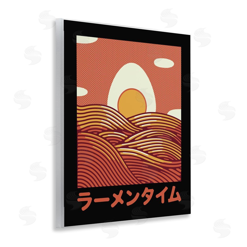 Tobe Fonseca Minimalist Egg & Ramen Sunset Wall Plaque Art Print
