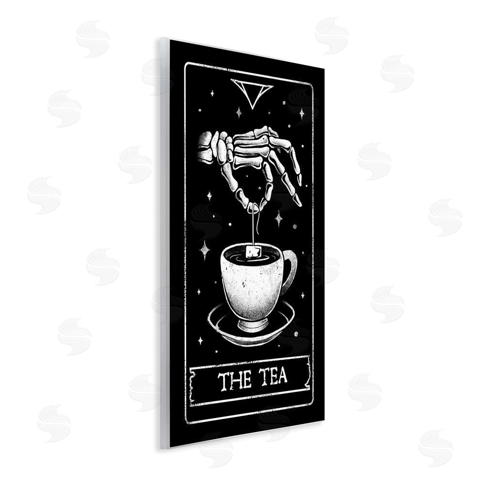 EduEly Designs The Tea Skeleton Tarot Wall Plaque Art Print