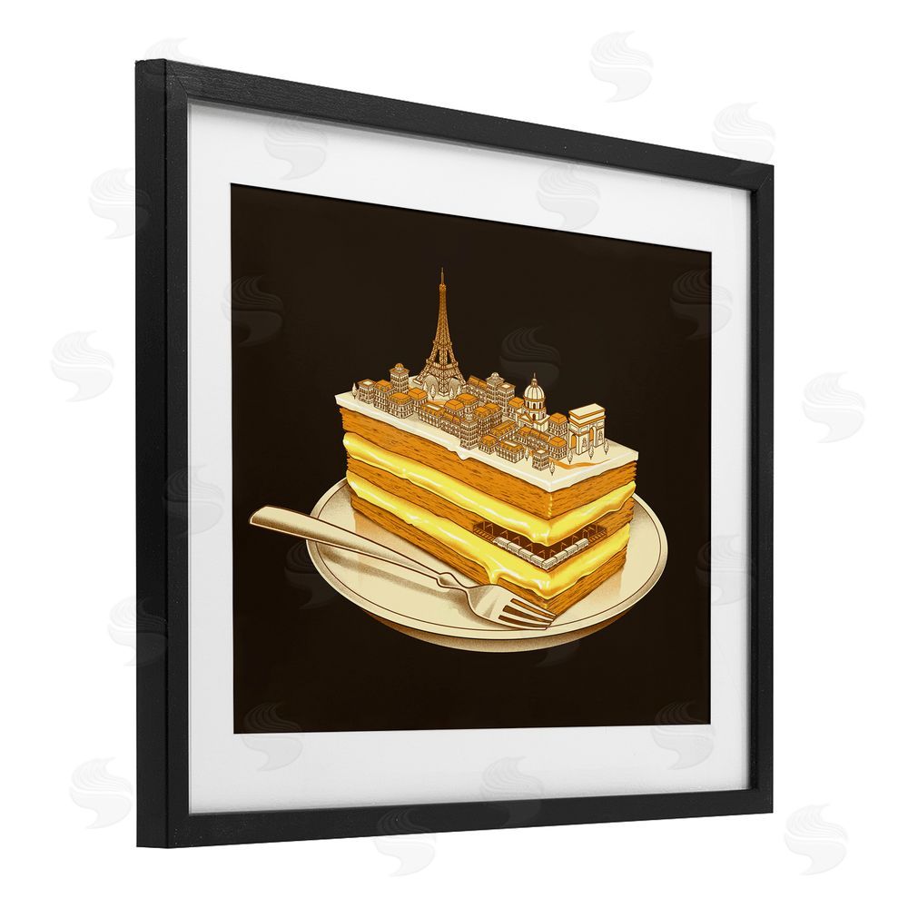 Tobe Fonseca Hungry For Travels Paris Black Framed Print Under Glass Wall Art