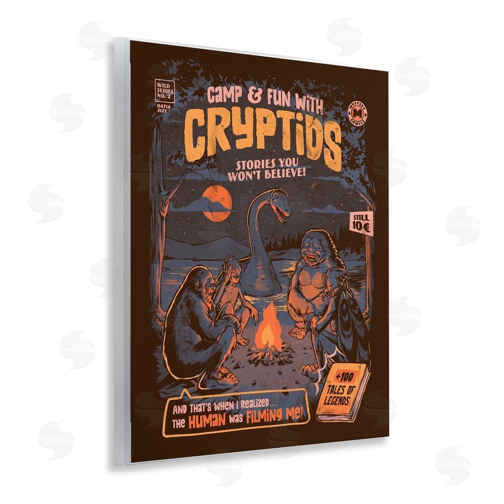 EduEly Designs Cryptid Camp Humor Wall Plaque Art Print