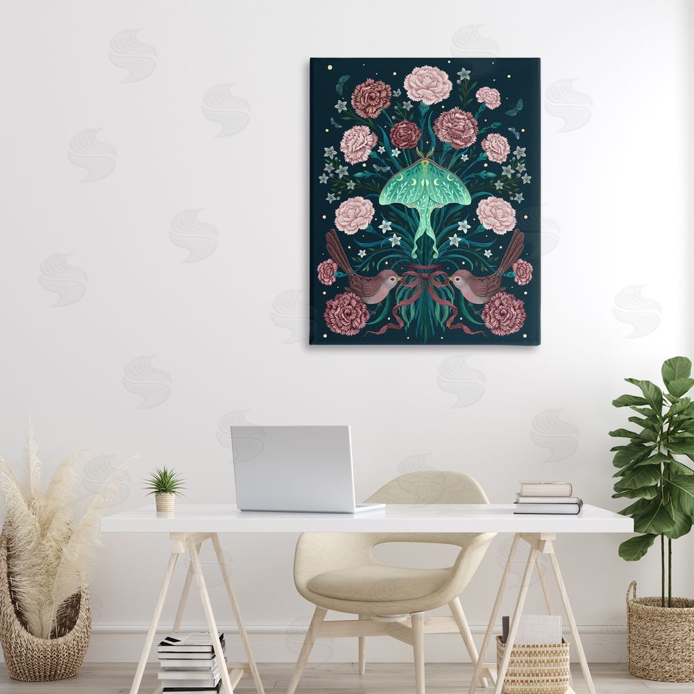 Episodic Drawings January Carnations & Moth