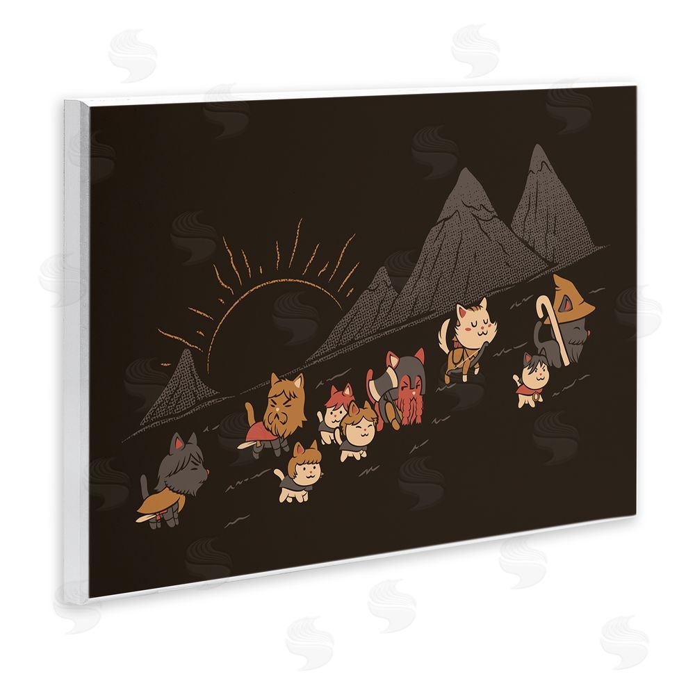 Tobe Fonseca Iconic Furrowship Of Ring Cats Wooden Wall Plaque Art Print