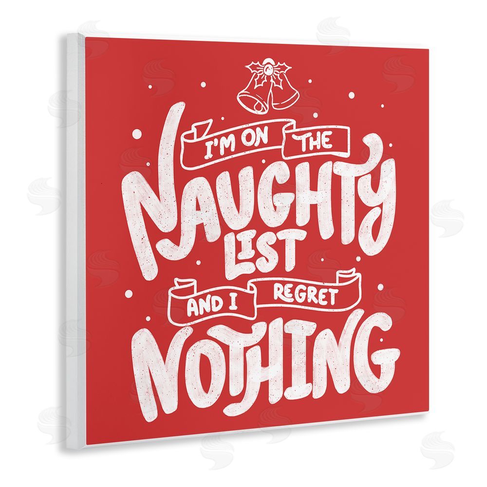 Tobe Fonseca Naughty List Regret Nothing Wooden Wall Plaque Art Print