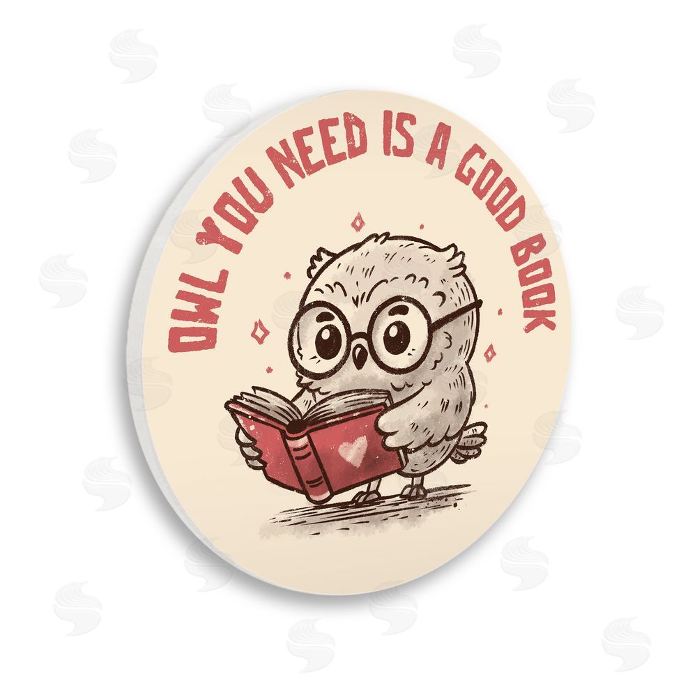 EduEly Designs Owl You Need Good Book Wall Plaque Art Print