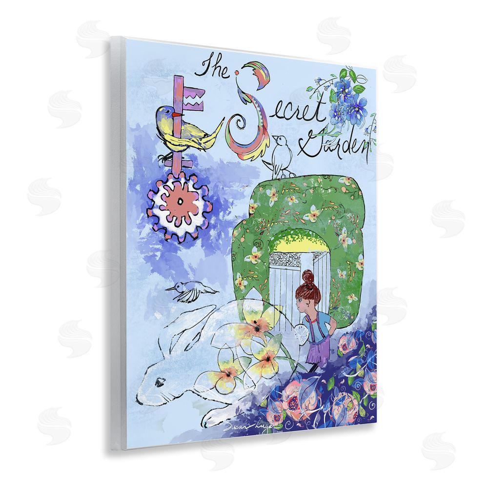 Susan Lugar Secret Garden Folk Illustration Wall Plaque Art Print
