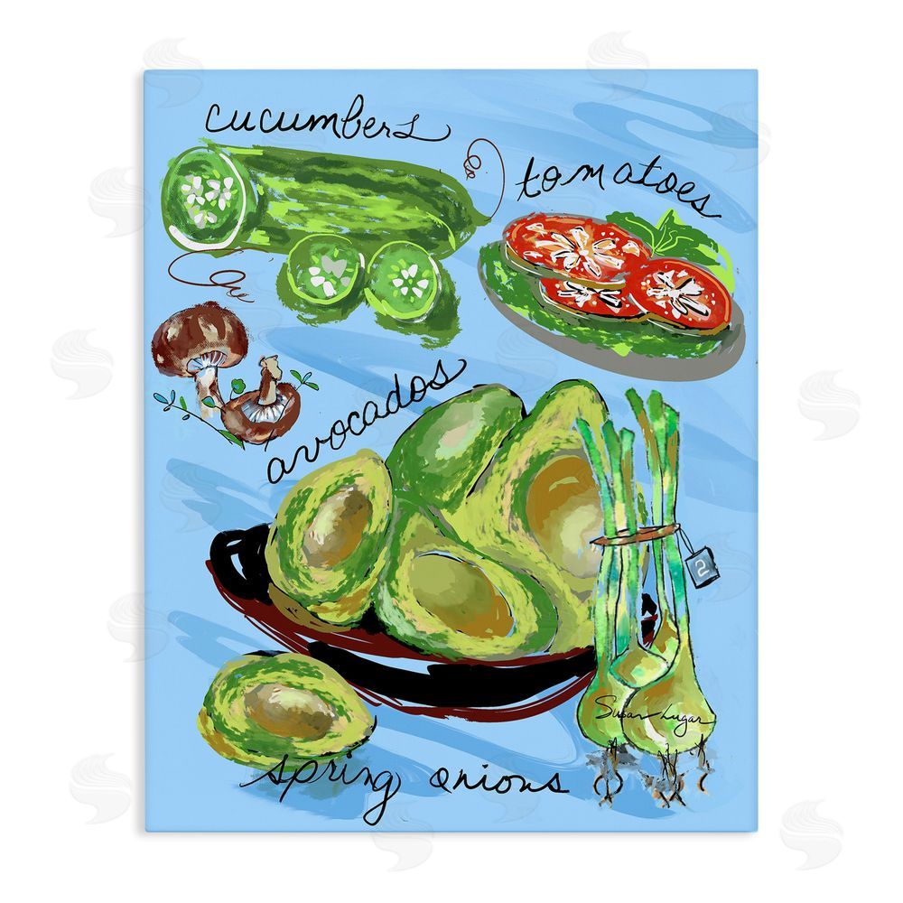 Susan Lugar Fresh Produce Collection Stretched Canvas Wall Art