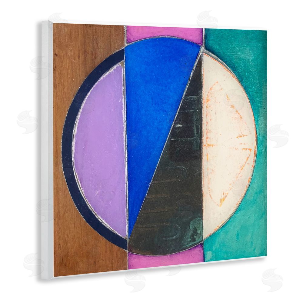 Matthew Finger Split Symmetry Circle Wall Plaque Art Print
