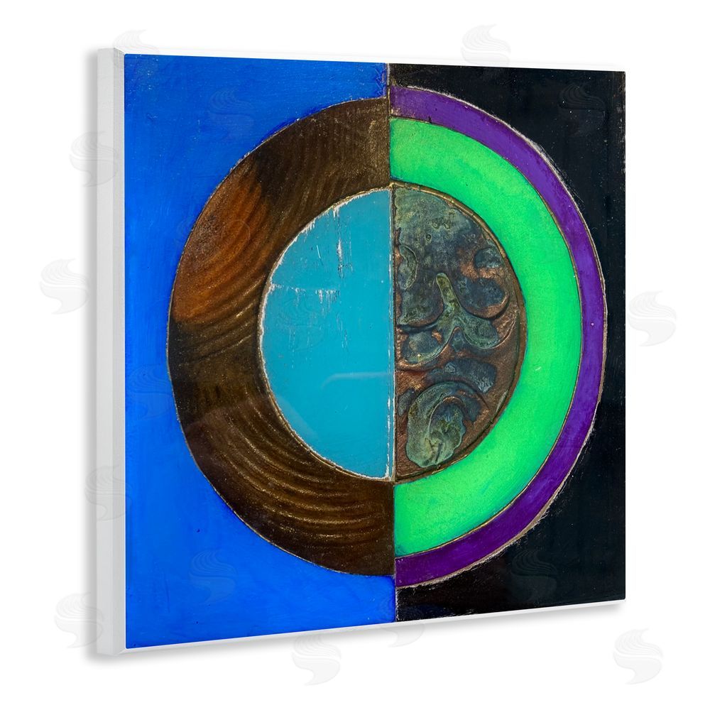Matthew Finger Nocturnal Circle Symmetry Wall Plaque Art Print