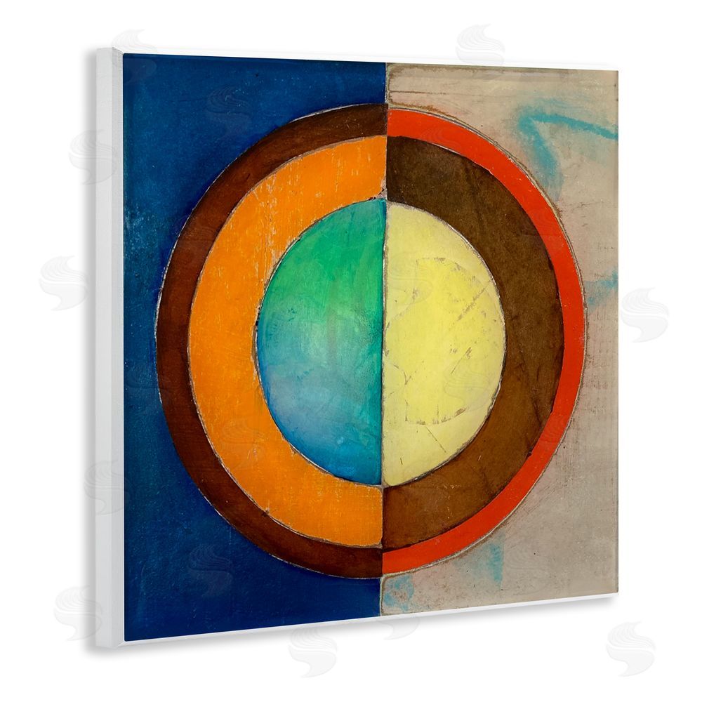 Matthew Finger Bright Vertical Circle Symmetry Wall Plaque Art Print