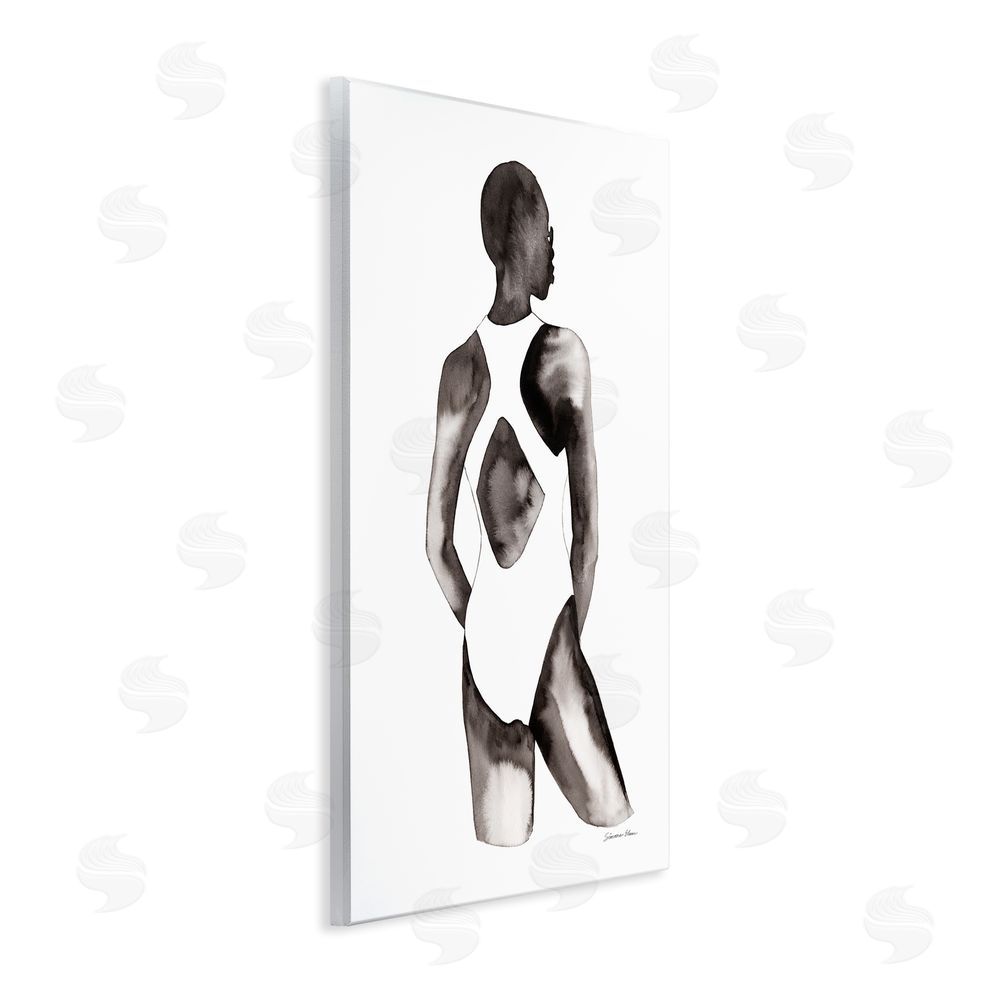 Simone Elum Beach Day Swimsuit Silhouette Wall Plaque Printed Art