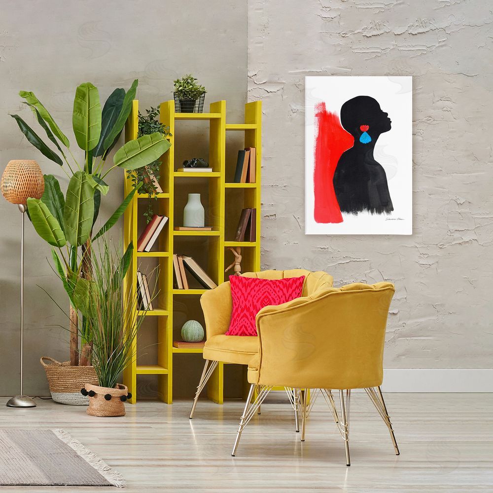 Simone Elum Dreaming In Color Canvas Wall Art Print in Room