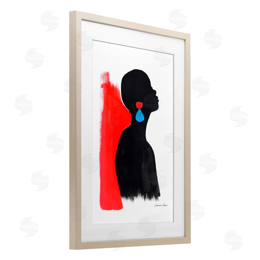 Simone Elum Dreaming In Color Birch Framed Print Under Glass Wall Art