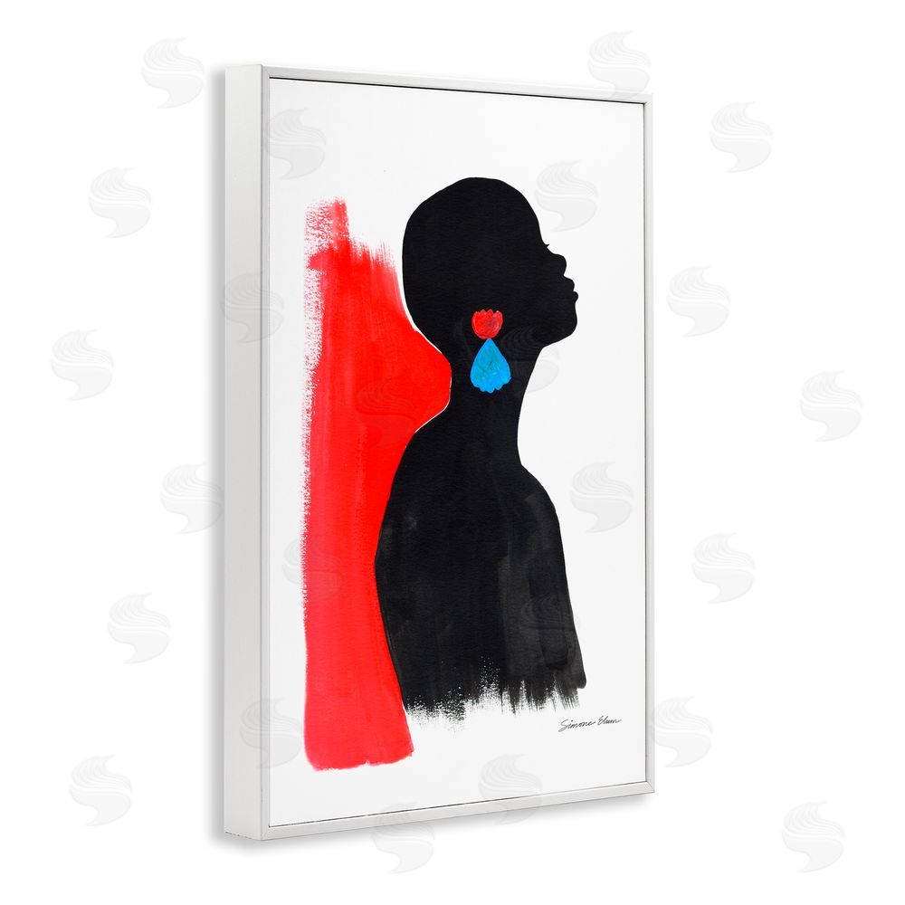 Simone Elum Dreaming In Color White Framed Giclee Wall Art Print