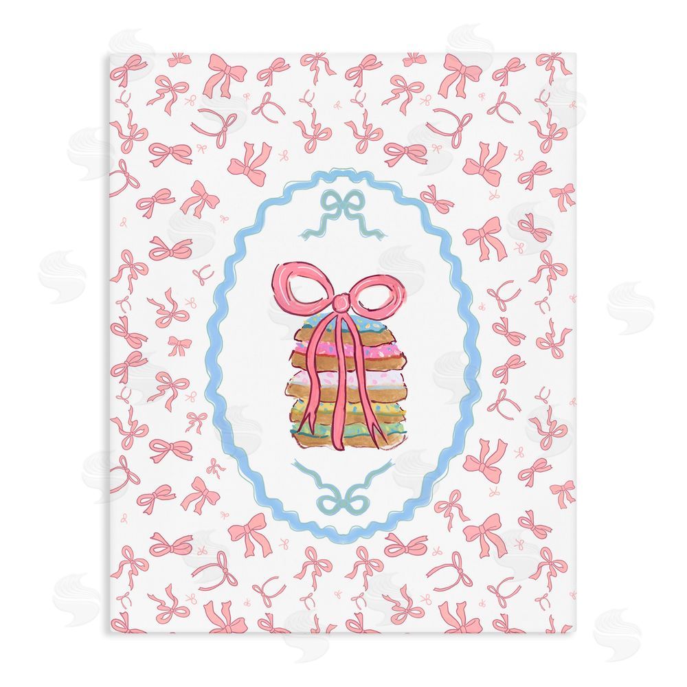 Vanessa Piche Piche Cookies with Ribbons Stretched Canvas Wall Art Print