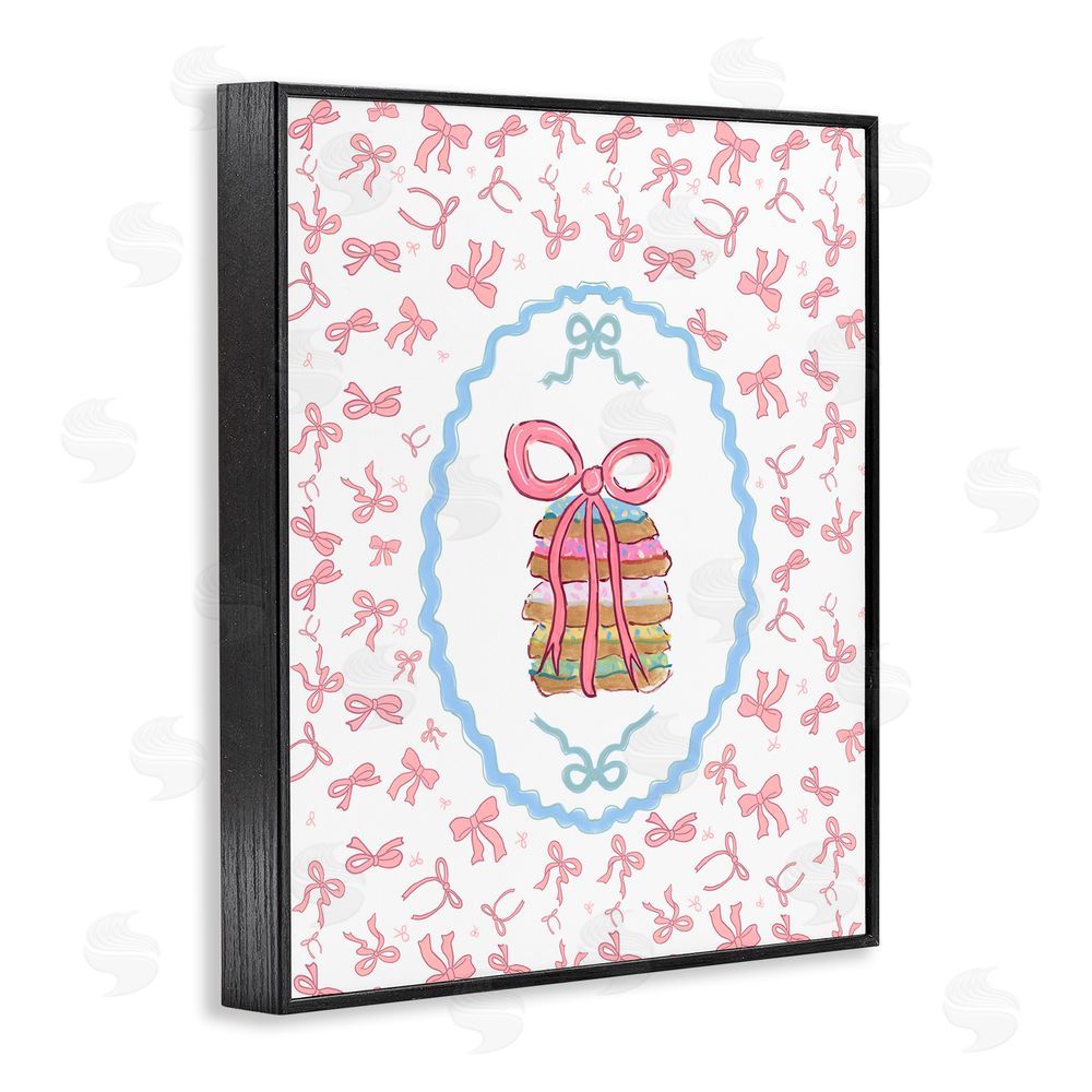 Vanessa Piche Piche Cookies with Ribbons Black Framed Giclee Wall Art Print