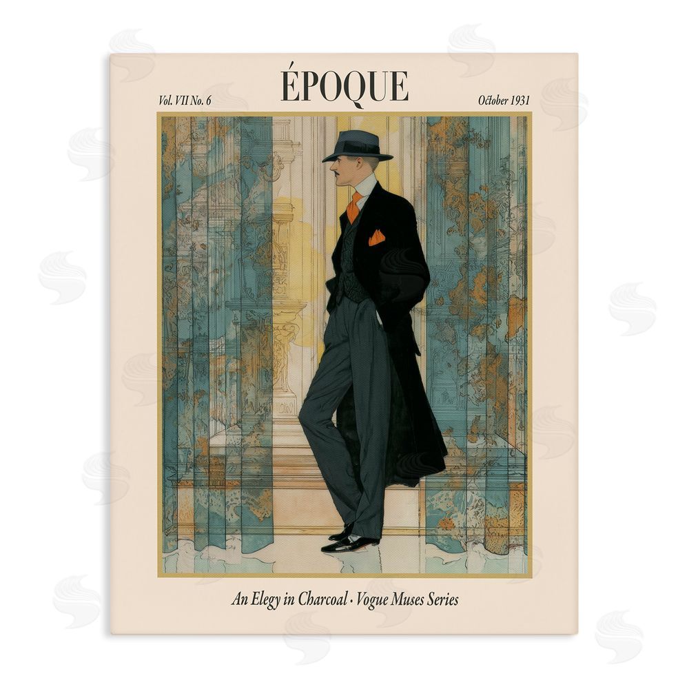 A Barefoot Stylist The Gentleman Magazine Stretched Canvas Wall Art