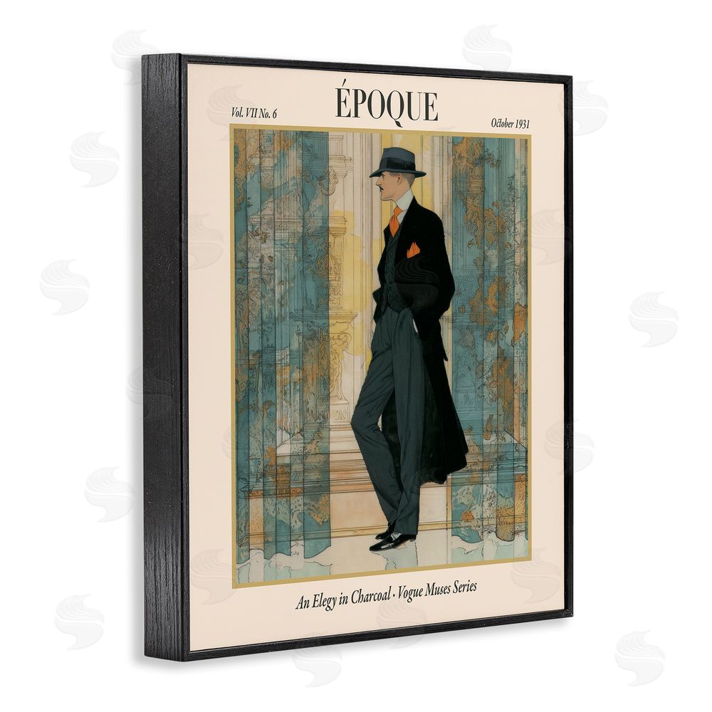 A Barefoot Stylist The Gentleman Magazine Black Framed Giclee Wall Art Print