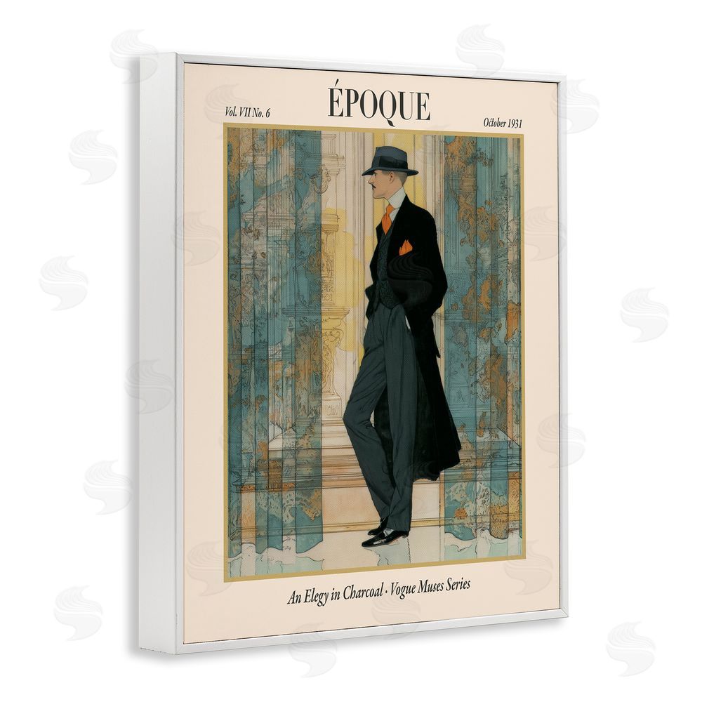 A Barefoot Stylist The Gentleman Magazine White Framed Giclee Wall Art Print