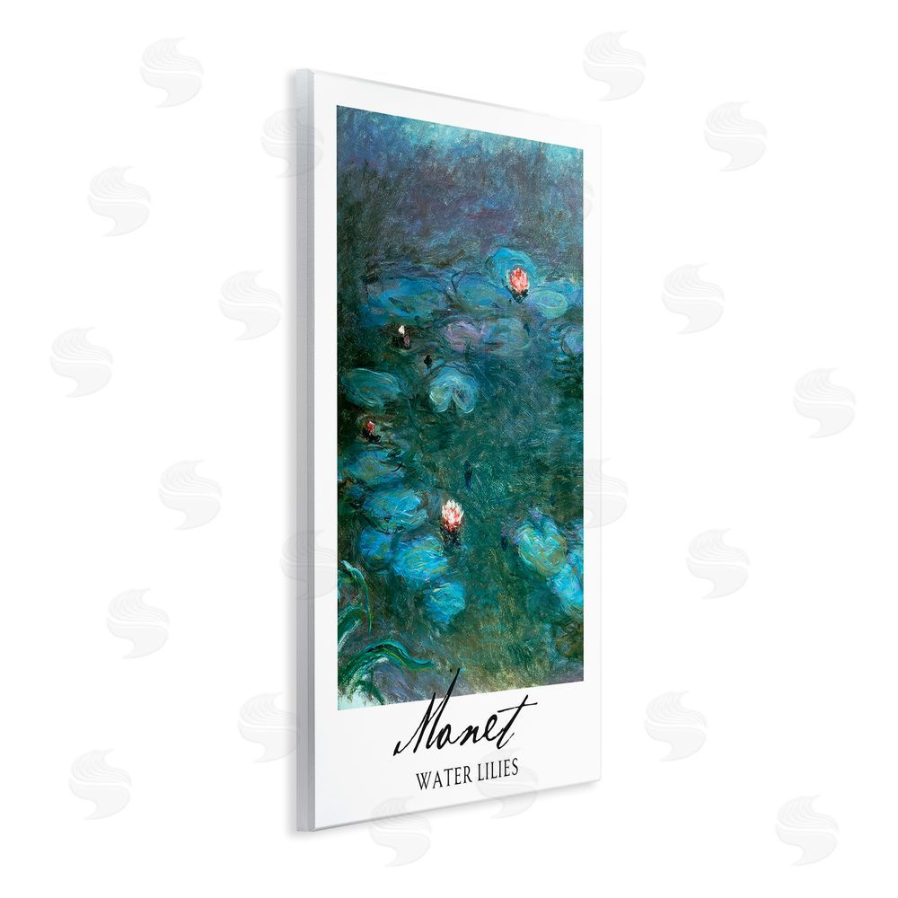 Vintage Hustle Monet Water Lilies Wall Plaque Art Print