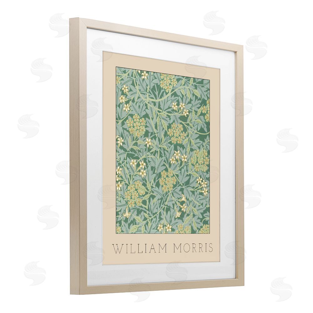 Stupell Studio William Morris Green Tones Brown Framed Print Under Glass Wall Art