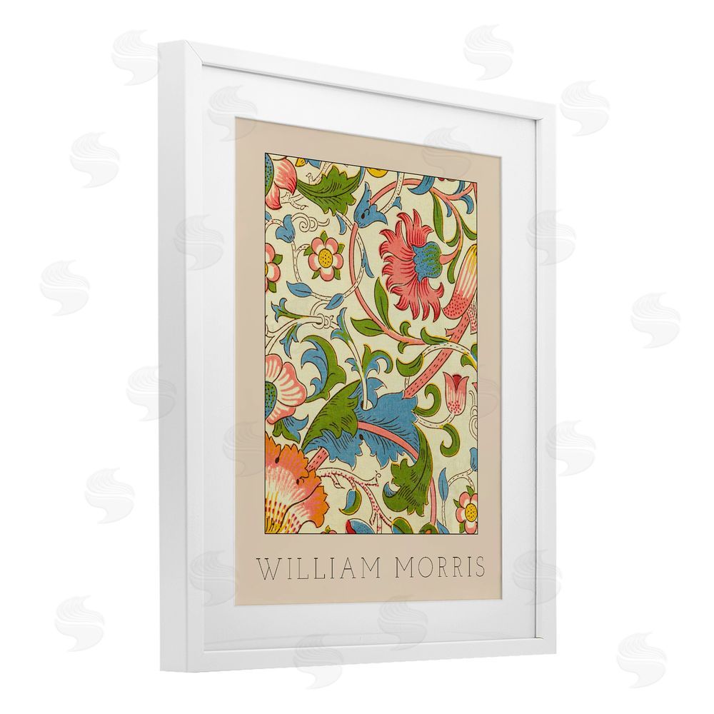 Stupell Studio Stylish Boho Classic Flowers White Framed Print Under Glass Wall Art