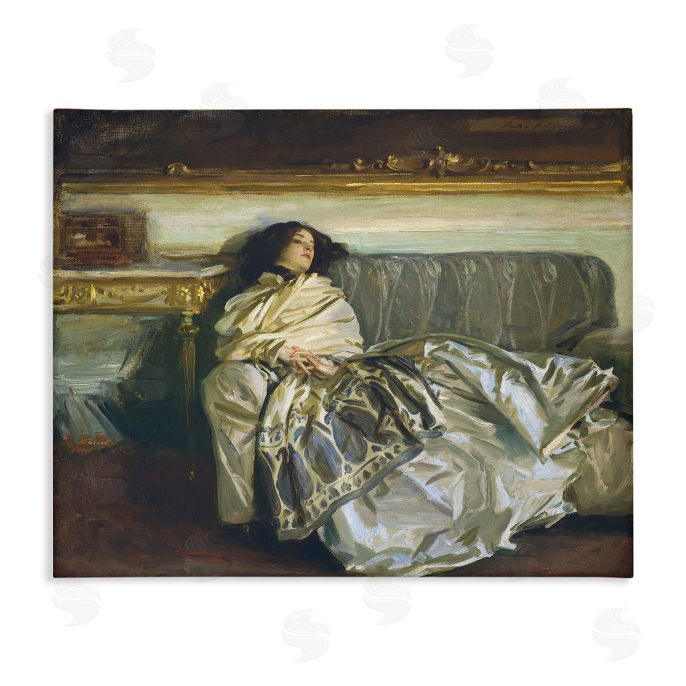 Lil' Rue Restful Woman Classic Stretched Canvas Wall Art Print
