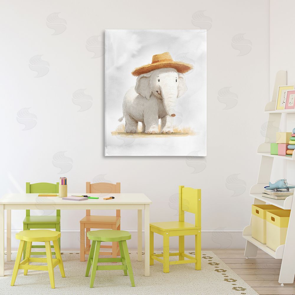 Ziwei Li Elephant In Straw Hat