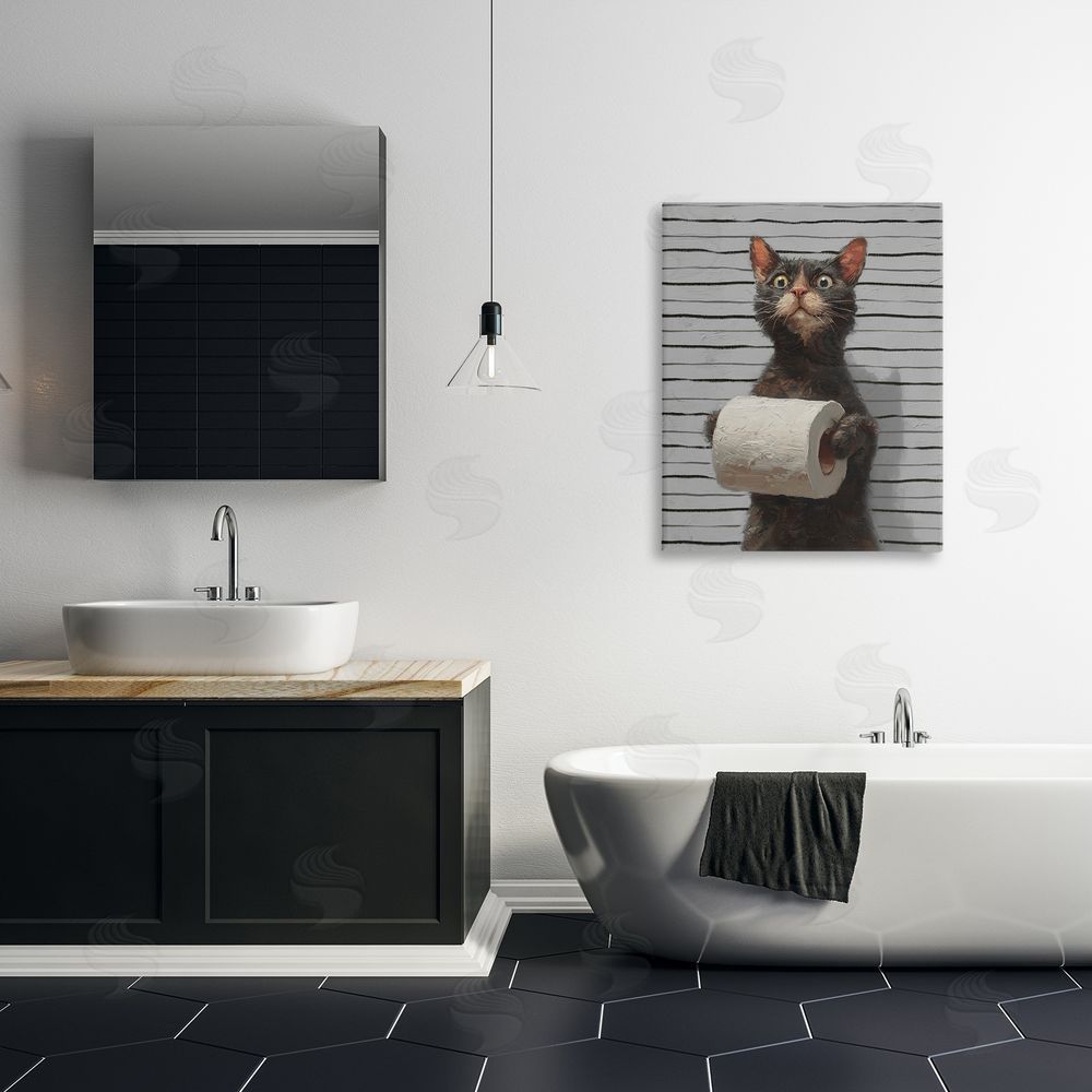 Ziwei Li Cat Portrait with Toilet Paper