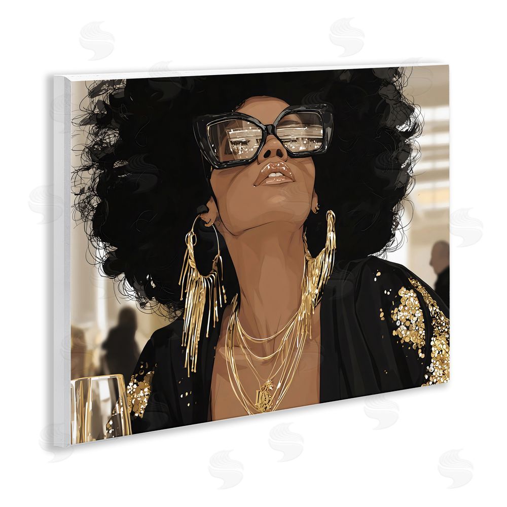 Franklyn Gregory Full Of Confidence Beautiful Woman Wall Plaque Home Decor Art Print