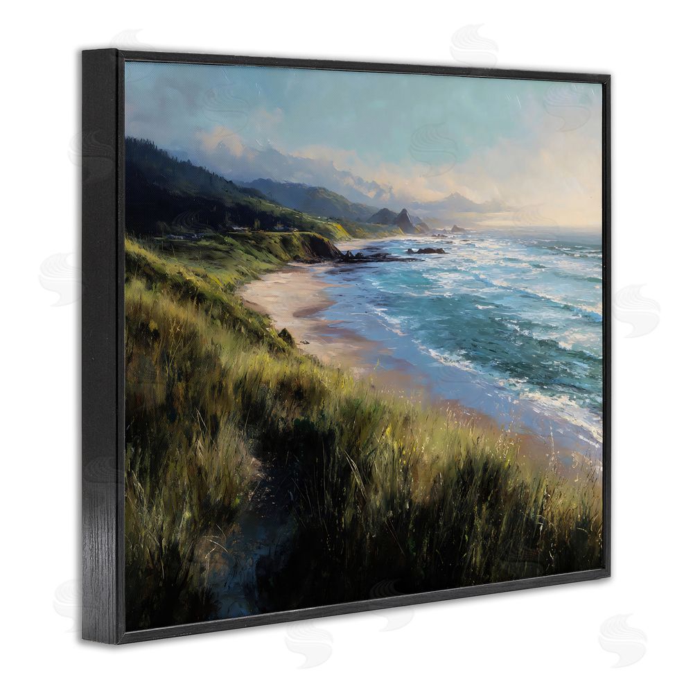 Franklyn Gregory Nature's Coast in Morning Light Black Framed Giclee Wall Art