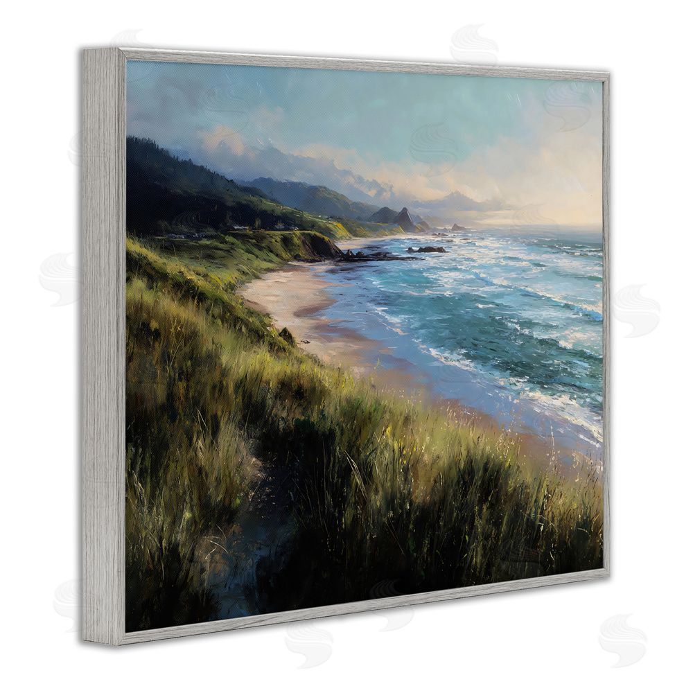 Franklyn Gregory Nature's Coast in Morning Light Gray Framed Giclee Wall Art