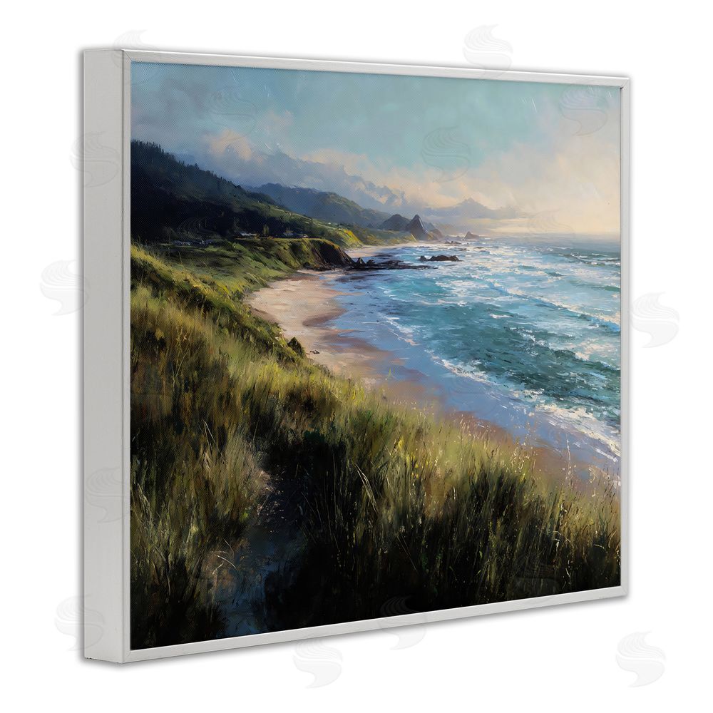 Franklyn Gregory Nature's Coast in Morning Light White Framed Giclee Wall Art