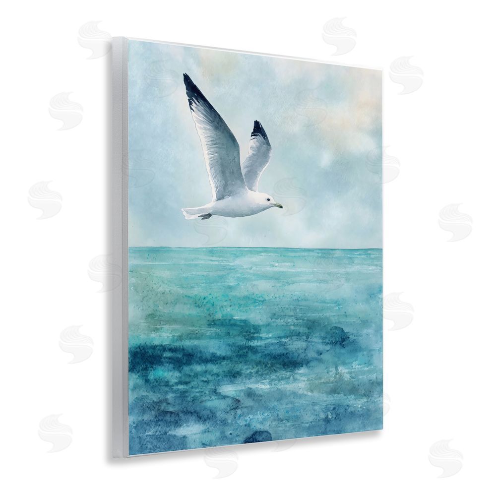 Franklyn Gregory Seagull With Black Tips Wall Plaque Printed Art