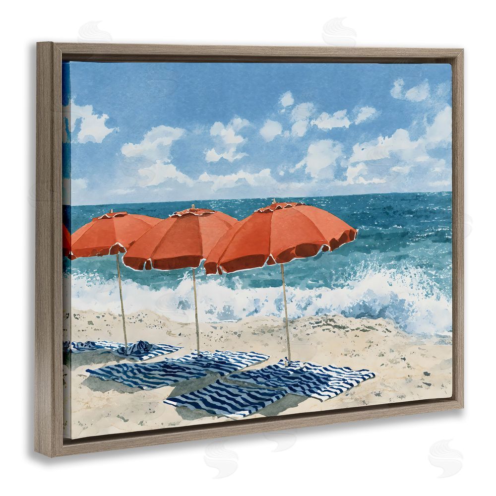 Franklyn Gregory Shade From The Sun Brown Floating Framed Canvas Wall Art Print