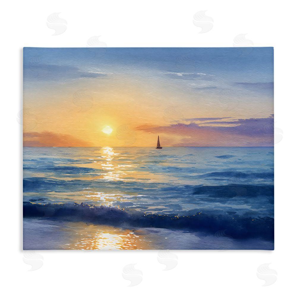 Franklyn Gregory Sails To The Sun At Sea Stretched Canvas Wall Art Print
