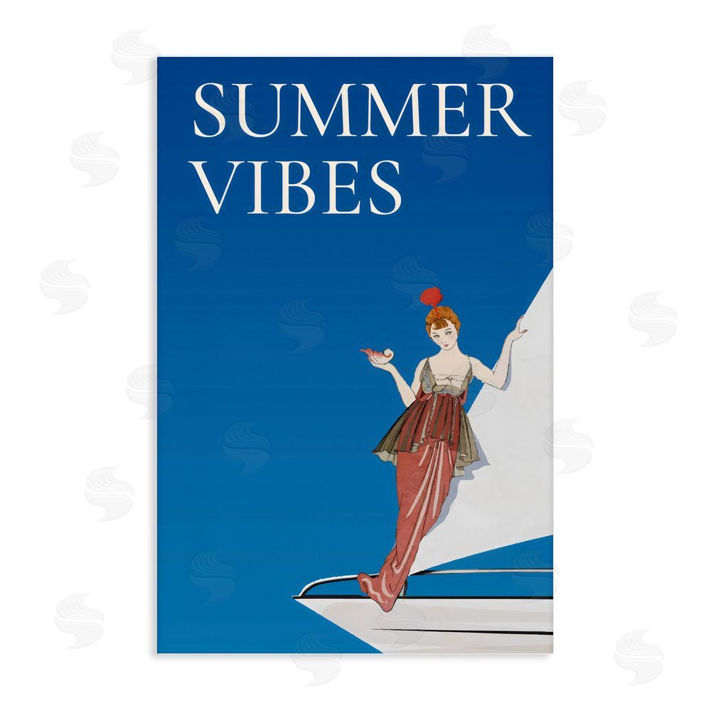 Creative Studio Summer Vibes Vintage Yacht Stretched Canvas Wall Art Print