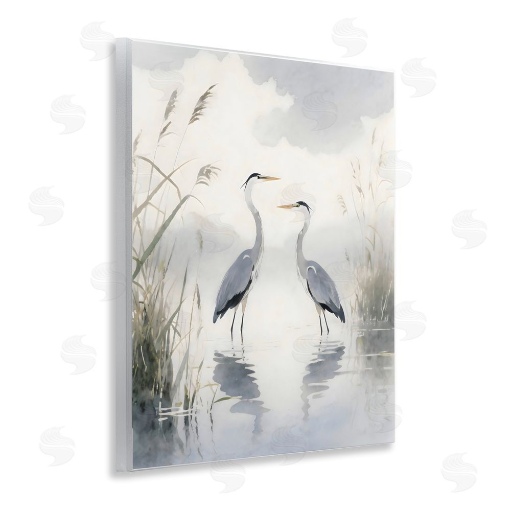 Creative Studio Serene Wetlands Heron Reflections Wall Plaque Printed Art