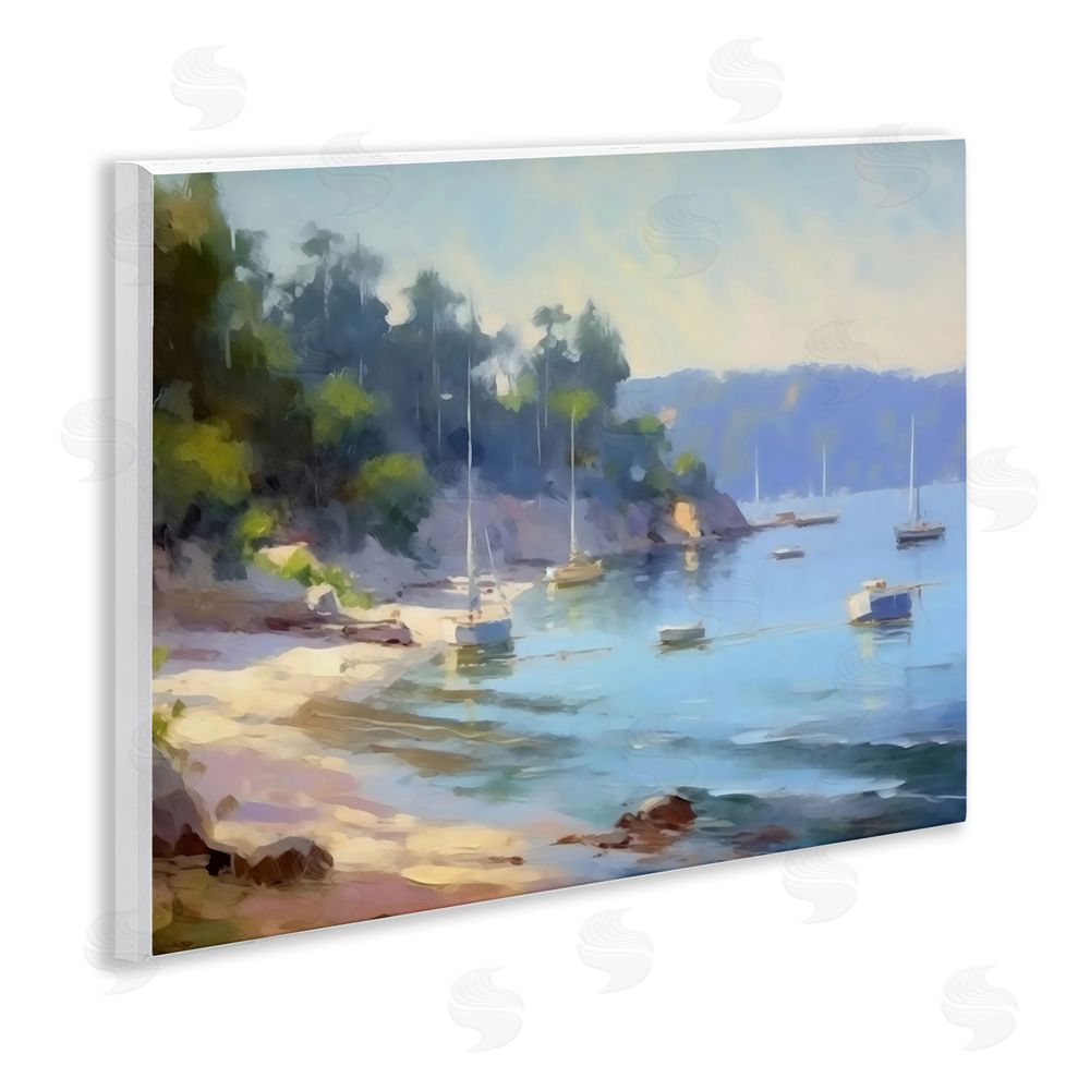 Creative Studio Near The Shore Summer Sailing Wall Plaque Home Decor Art Print