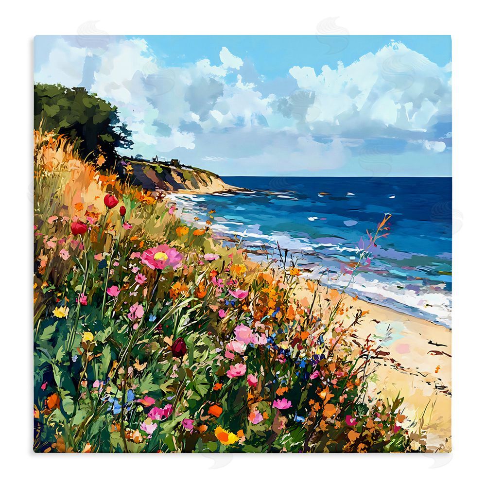 Creative Studio Enchanted Oceanside Meadow Stretched Canvas Wall Art
