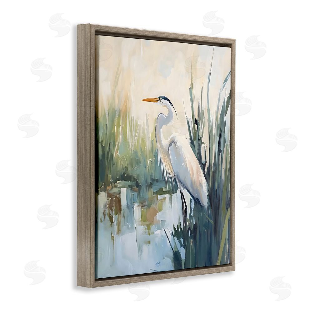 Creative Studio King Of The Marsh Brown Floating Framed Canvas Wall Art