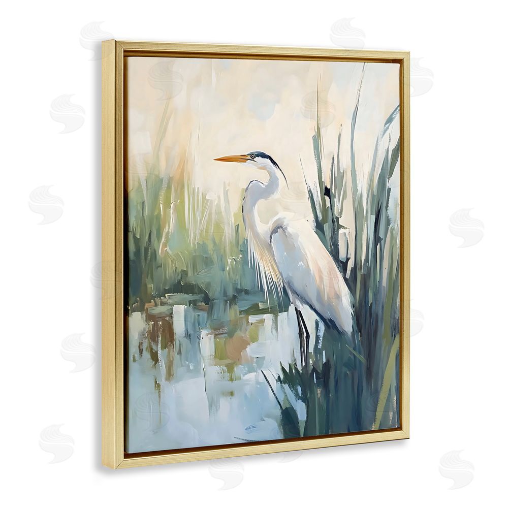 Creative Studio King Of The Marsh Gold Floating Framed Canvas Wall Art