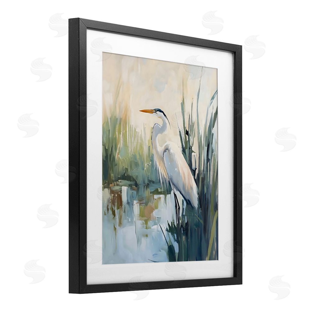 Creative Studio King Of The Marsh Black Framed Print Under Glass Wall Art