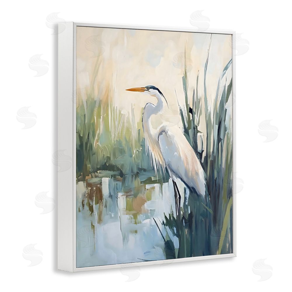 Creative Studio King Of The Marsh White Framed Giclee Wall Art