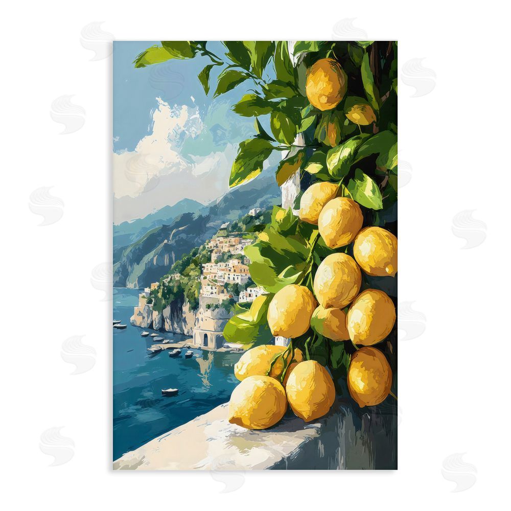 Creative Studio Lemon Terrace Amalfi View Stretched Canvas Wall Art