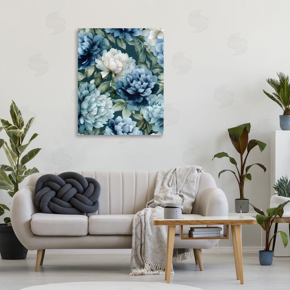 Franklyn Gregory Blooms On The Vine Stretched Canvas Wall Art Print in Room