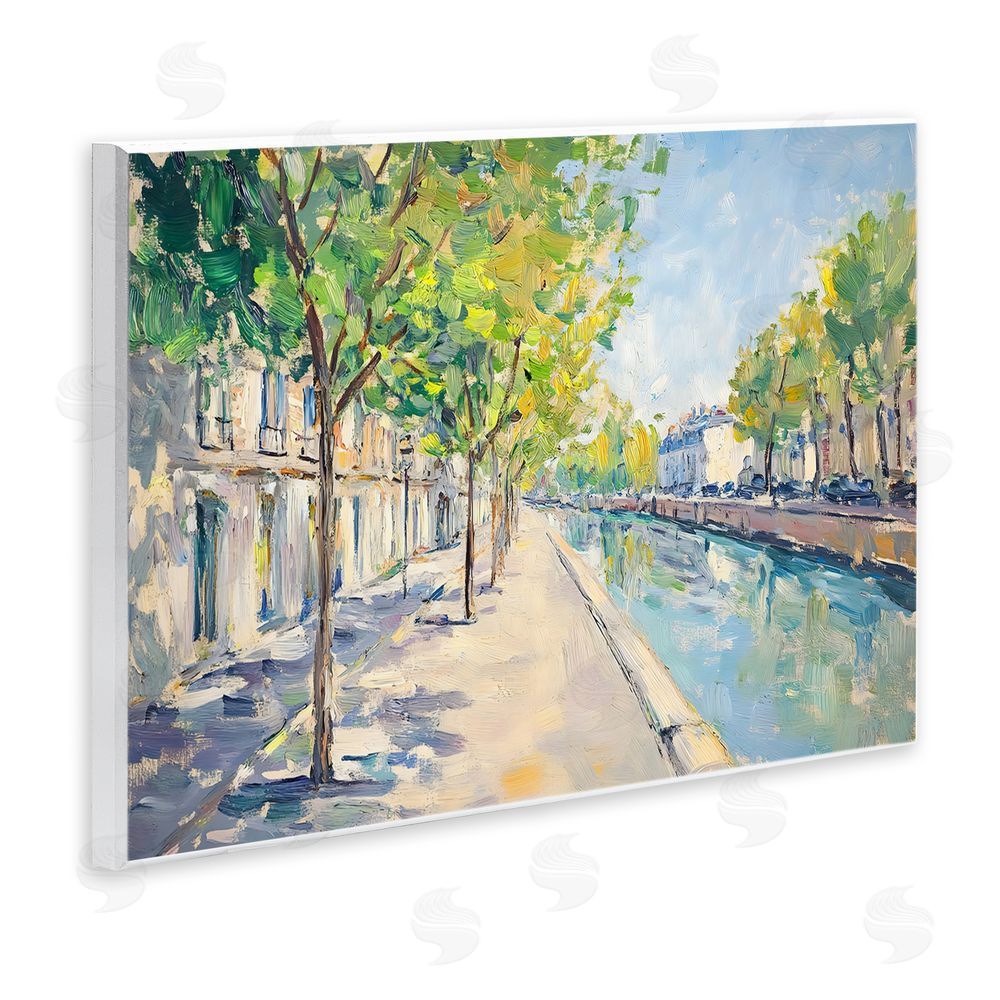 Creative Studio Montrouge Canal Promenade Wall Plaque Home Decor Art Print