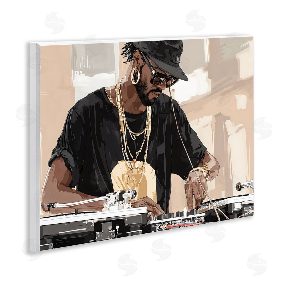 Franklyn Gregory Timeless DJ with Urban Rhythm Wall Plaque Printed Art